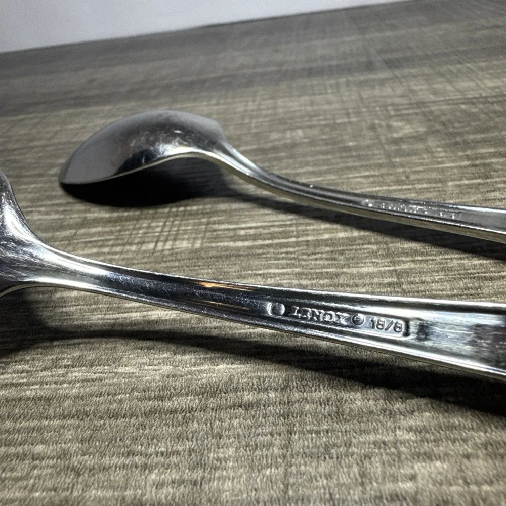 LENOX Butlers Pantry Soup Spoon Stainless Steel Set Of 2